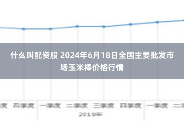 什么叫配资股 2024年6月18日全国主要批发市场玉米棒价格行情