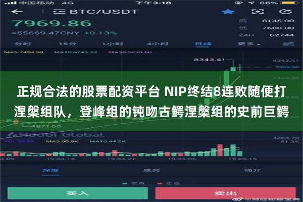 正规合法的股票配资平台 NIP终结8连败随便打涅槃组队，登峰组的钝吻古鳄涅槃组的史前巨鳄