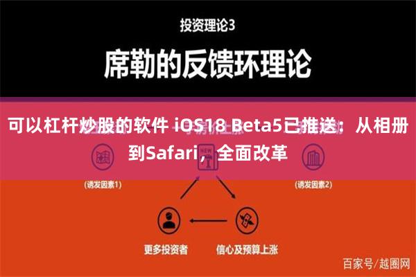 可以杠杆炒股的软件 iOS18 Beta5已推送：从相册到Safari，全面改革