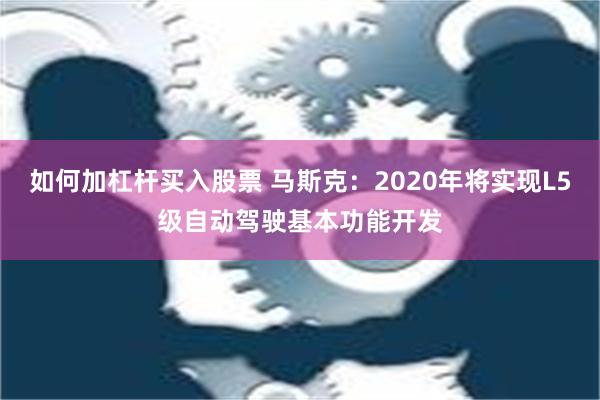 如何加杠杆买入股票 马斯克：2020年将实现L5级自动驾驶基本功能开发