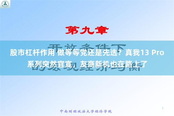 股市杠杆作用 做等等党还是先选？真我13 Pro系列突然官宣，友商新机也在路上了