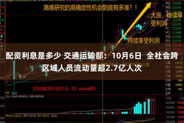 配资利息是多少 交通运输部：10月6日  全社会跨区域人员流动量超2.7亿人次