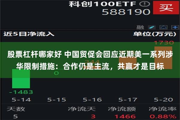 股票杠杆哪家好 中国贸促会回应近期美一系列涉华限制措施：合作仍是主流，共赢才是目标