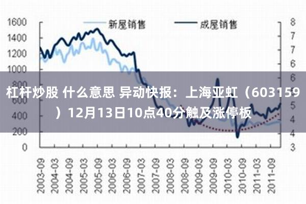 杠杆炒股 什么意思 异动快报：上海亚虹（603159）12月13日10点40分触及涨停板