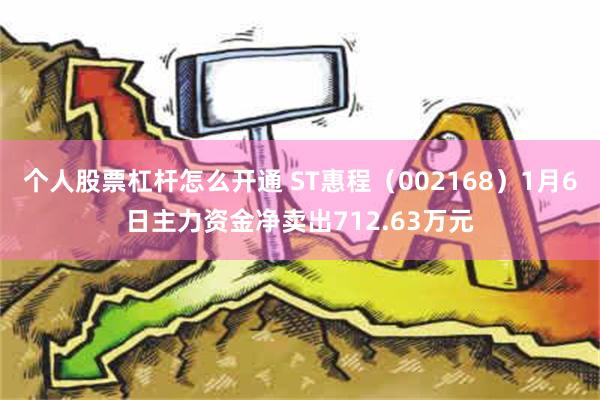 个人股票杠杆怎么开通 ST惠程（002168）1月6日主力资金净卖出712.63万元