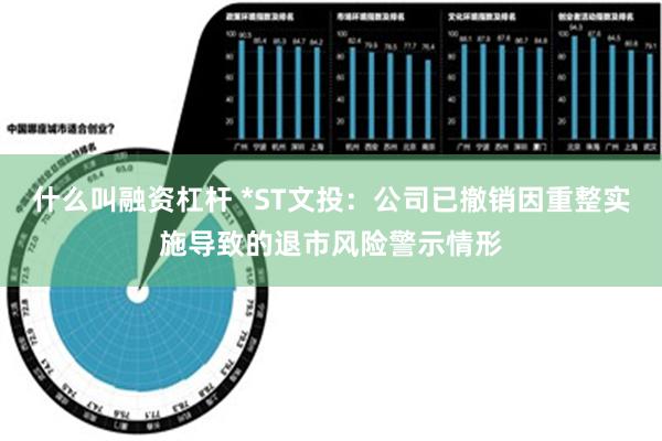 什么叫融资杠杆 *ST文投：公司已撤销因重整实施导致的退市风险警示情形